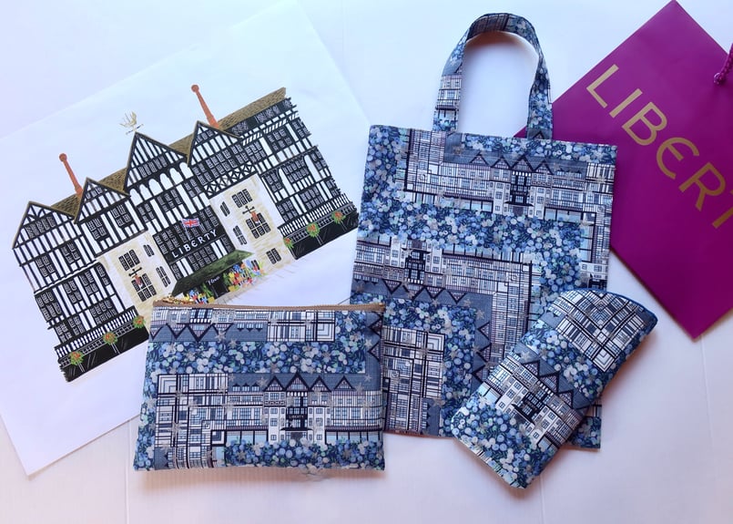 ロンドンリバティ限定柄】エアリーバッグ（ミニ）・チューダーベリー