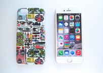 iPhone7ケース／フォゲットミーノット・パステル
