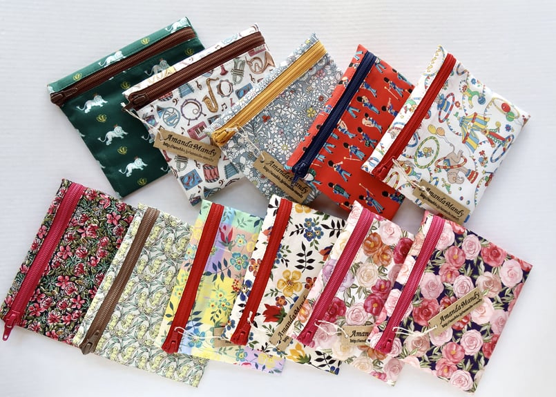 リバティ マイポーチ・マイルズ（楽器柄） | Amanda Mandy