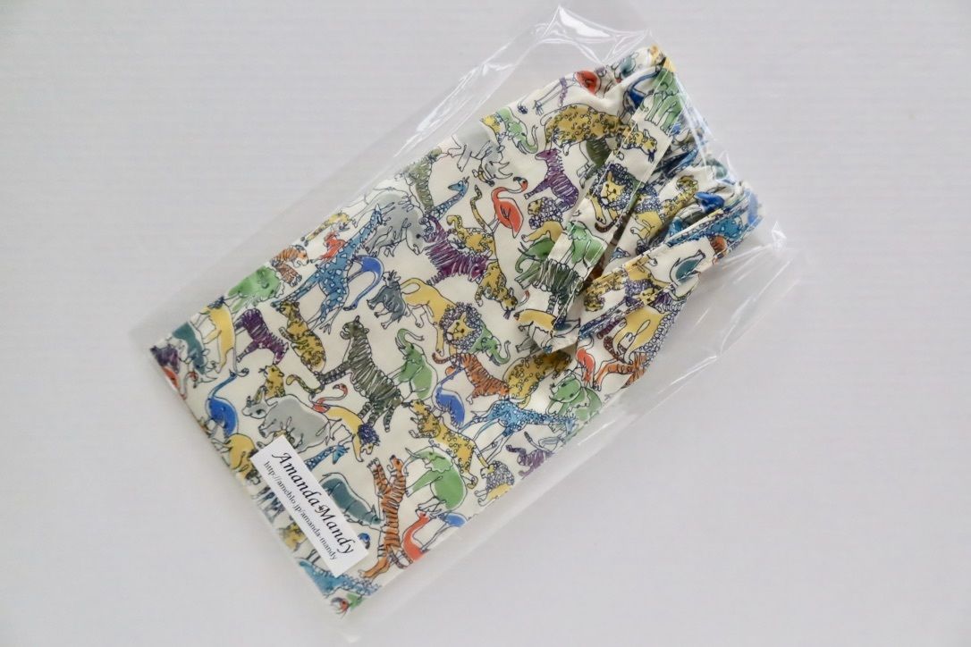 リバティペットボトルカバー（持ち手あり）サファリ | Amanda Mandy