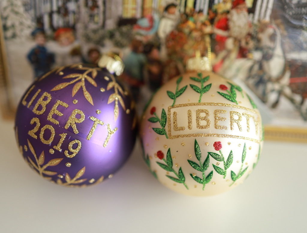 ⁂クリスマス オーナメント⁂リバティ生地 木目込み 3個セット クリスマス オーナメント⁂リバティ生地 木目込み 3個セット