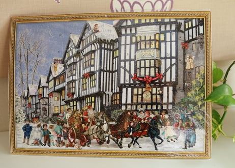 Libertyクリスマスアドベントカレンダー・雪空版（ロンドンリバティ百貨店からのお取り寄せ）