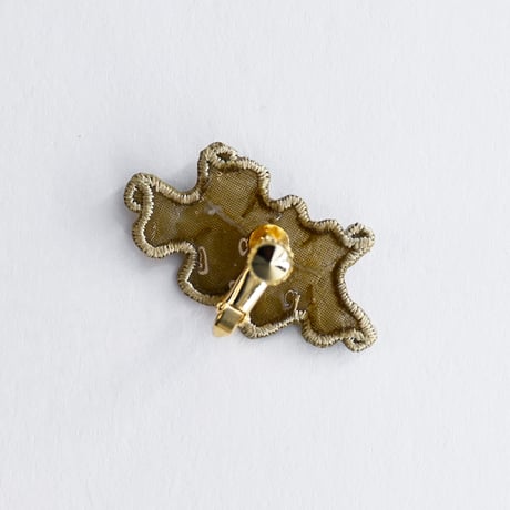GHOST FRILL PIERCE/EARRING (COLOR)