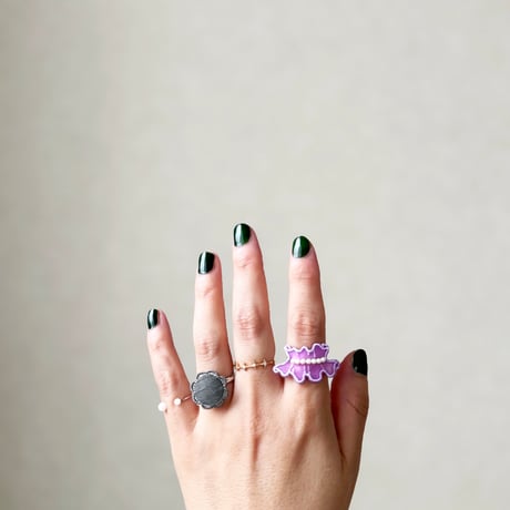 GHOST FRILL RING (COLOR)