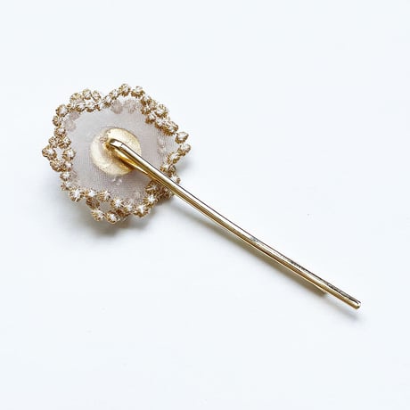 BUBBLE FLORAL HAIR PIN