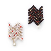 HERRINGBONE LIKE PIERCE/EARRING