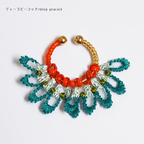 FEATHER PETAL 2WAY EAR CUFF (DOUBLE)