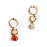 SMOKE BEADS POINT EAR CUFF (GOLD)