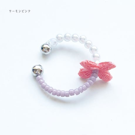 MINI FLOWER EAR CUFF(SILVER)