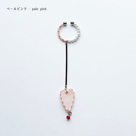 HEART LINE EAR CUFF (silver)