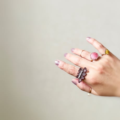 GHOST FRILL RING (COLOR)