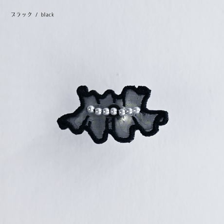 GHOST FRILL PIERCE/EARRING (BASIC)