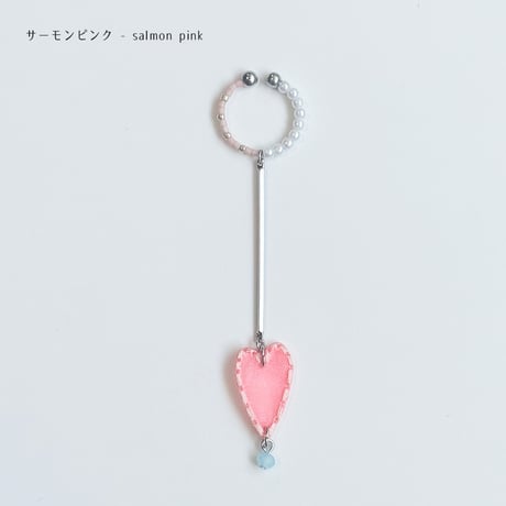 HEART LINE EAR CUFF (silver)