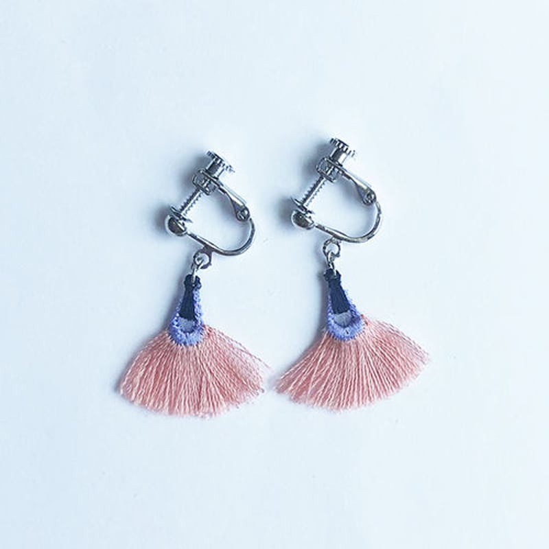 MINI FAN FRINGE PIERCE / EARRING | patterie
