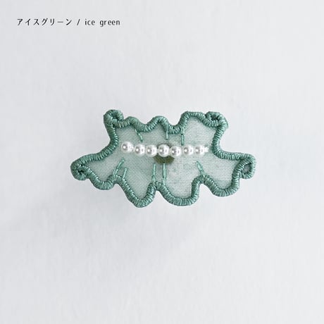 GHOST FRILL PIERCE/EARRING (COLOR)