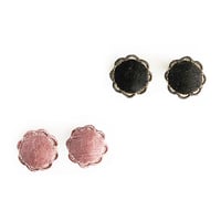 ROUND FLOWER PIERCE/EARRING