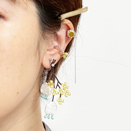 LACE FLOWER PIERCE/EARRING