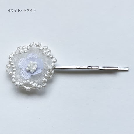 BUBBLE FLORAL HAIR PIN