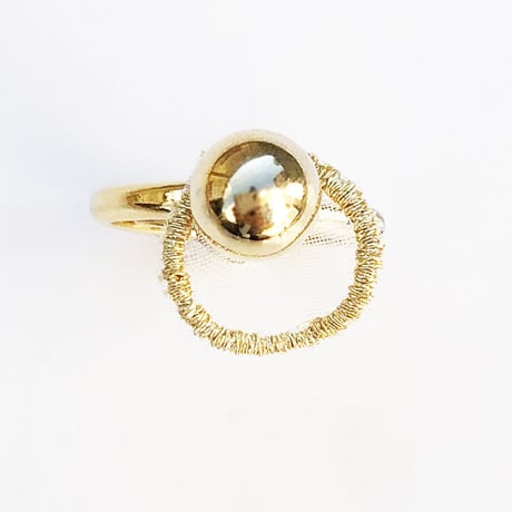 MINI CIRCLE PEARL RING