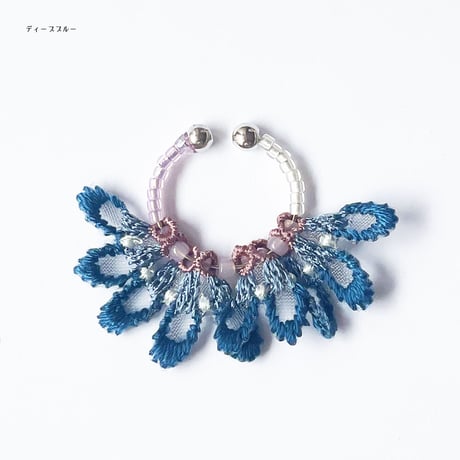 FEATHER PETAL 2WAY EAR CUFF (DOUBLE)