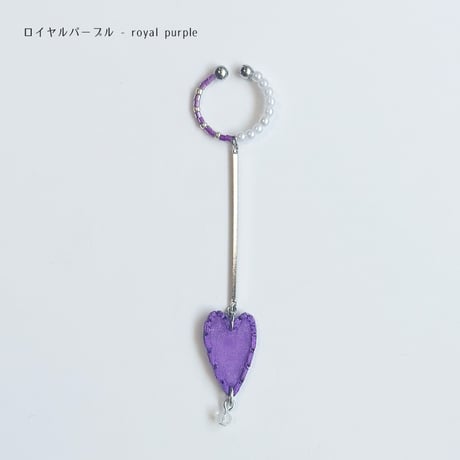 HEART LINE EAR CUFF (silver)