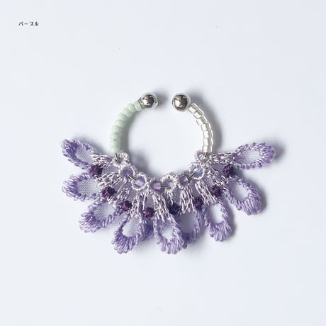 FEATHER PETAL 2WAY EAR CUFF (DOUBLE)
