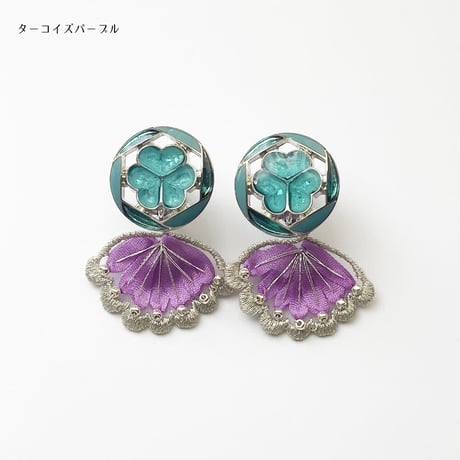 MERMAID BUTTON PIERCE/EARRING (CLOVER)