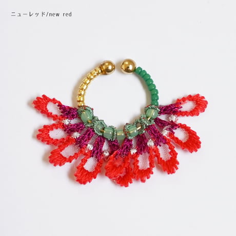 FEATHER PETAL 2WAY EAR CUFF (DOUBLE)