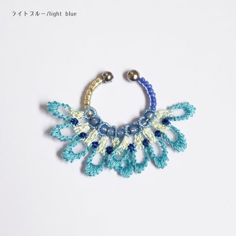 FEATHER PETAL 2WAY EAR CUFF (DOUBLE)