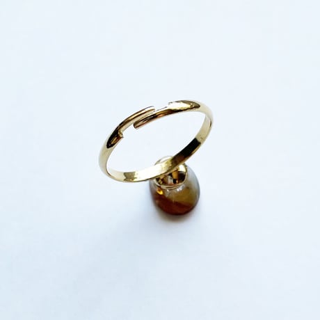 GLASS OVAL RING