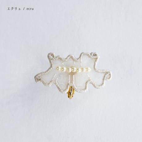 GHOST FRILL PIERCE/EARRING (BASIC)
