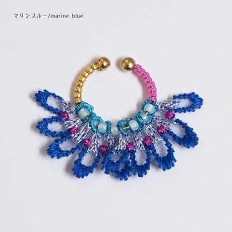 FEATHER PETAL 2WAY EAR CUFF (DOUBLE)