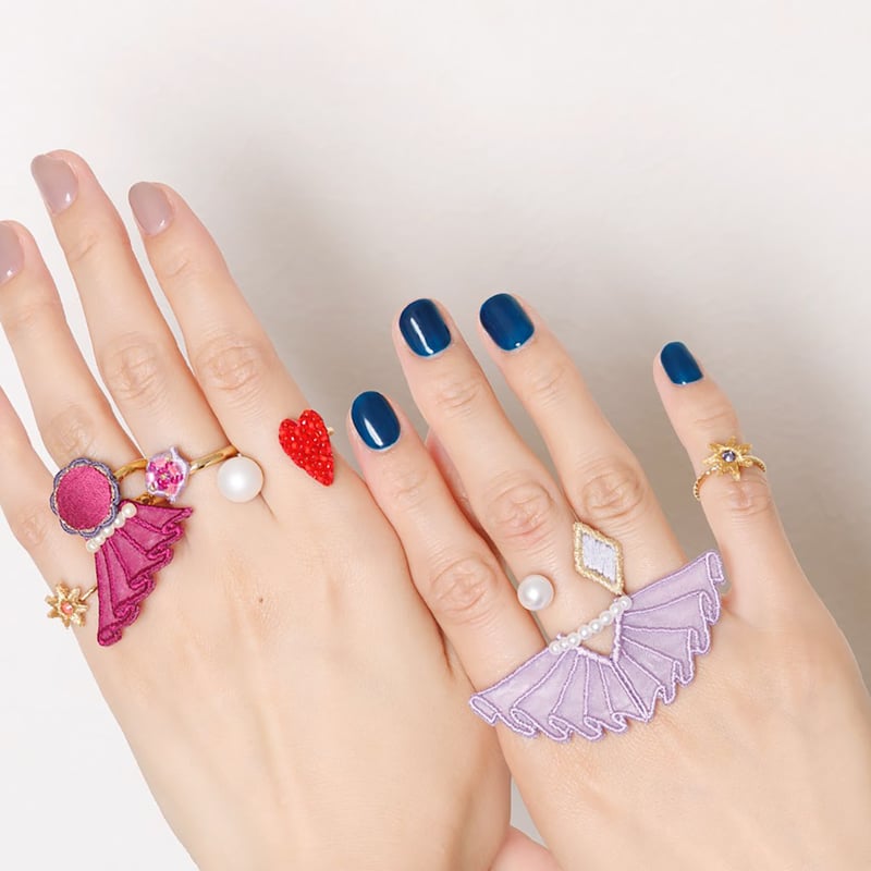 PATTERIE パタリーの指輪3点セット WAVE RIBBON RING (COLOR) | patterie