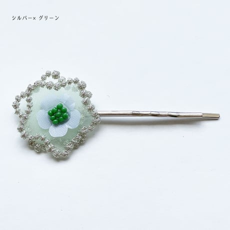 BUBBLE FLORAL HAIR PIN