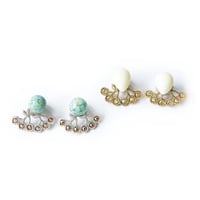 CHERRY CABOCHON PIERCE/EARRING