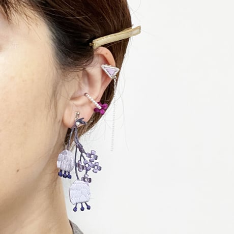 LACE FLOWER PIERCE/EARRING