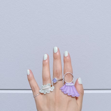 GHOST FRILL RING (COLOR)