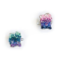 SMOKE WINDOW BEADS RING (GRADATION)