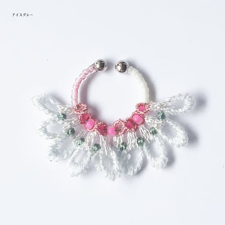 FEATHER PETAL 2WAY EAR CUFF (DOUBLE)