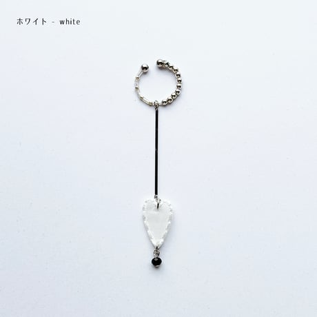 HEART LINE EAR CUFF (silver)