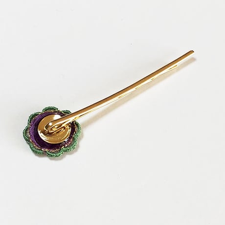 ROUND FLOWER HAIR PIN