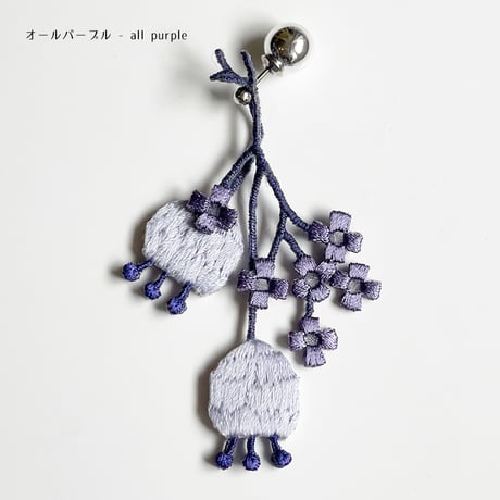 LACE FLOWER PIERCE/EARRING