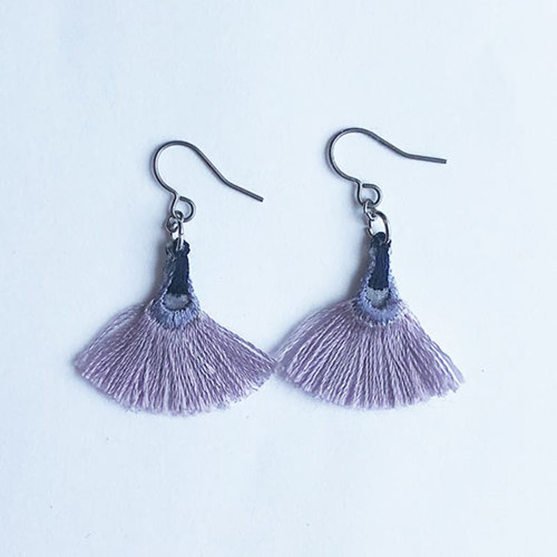 MINI FAN FRINGE PIERCE / EARRING | patterie MINI FAN FRINGE PIERCE / EARRING | patterie