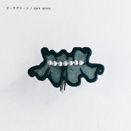 GHOST FRILL PIERCE/EARRING (COLOR)