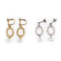 SCALLOP FLAME PIERCE/EARRING