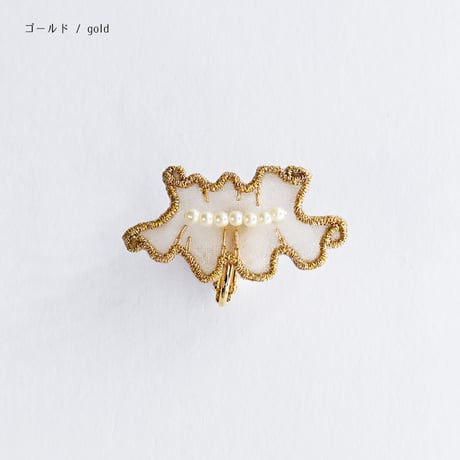 GHOST FRILL PIERCE/EARRING (BASIC)