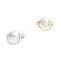 MINI CIRCLE PEARL RING