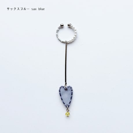 HEART LINE EAR CUFF (silver)