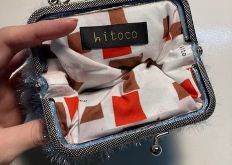 ご注文のお品/イエティのがま口ポーチサイズ