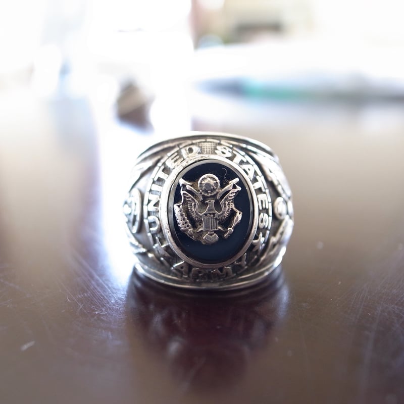 US Army Ring 約16号 アンティーク カレッジリング | Gallows Hill